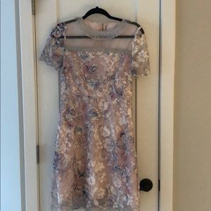 Pink & blue pastel dress